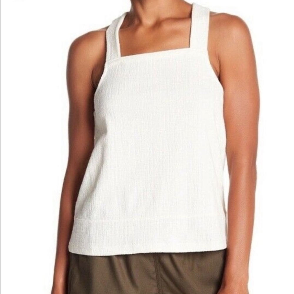 Madewell top Apron cross back!